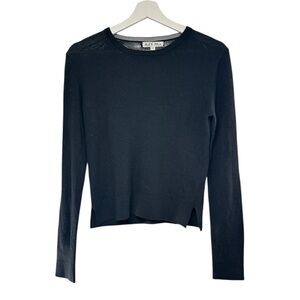 Alex Mill ribbed wool lightweight sweater black S